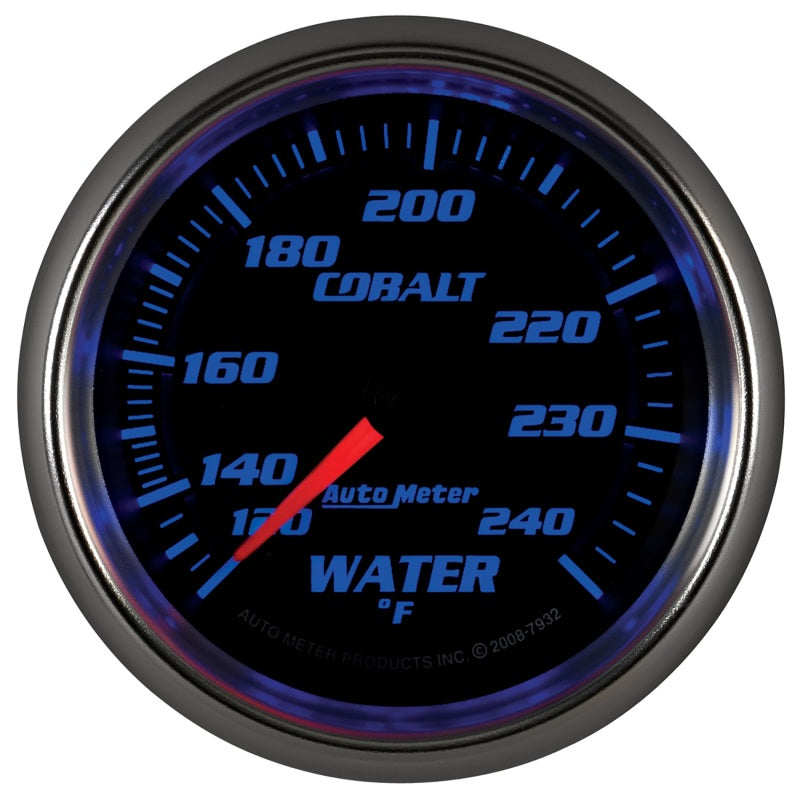 Autometer Cobalt 66mm 120-240 Degree F Mechanical Water Temperature Gauge-thumbmail-3