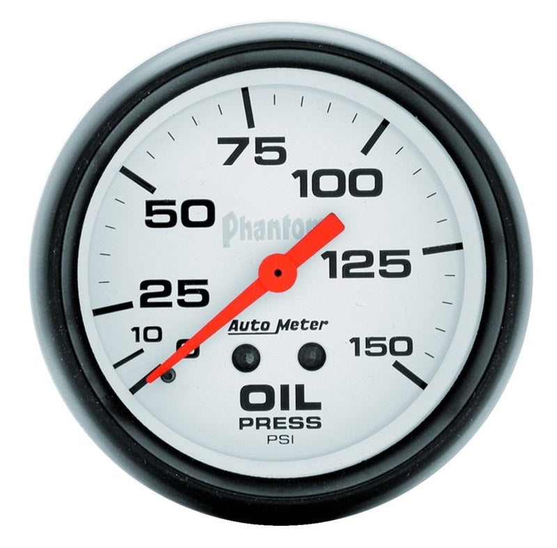 Autometer Phantom 66.7mm 0-150 PSI Mechanical Oil Pressure Gauge-thumbmail-1