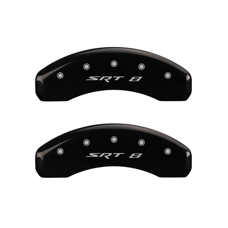 MGP 4 Caliper Covers Engraved Front & Rear SRT8 Black finish silver ch-thumbmail-4