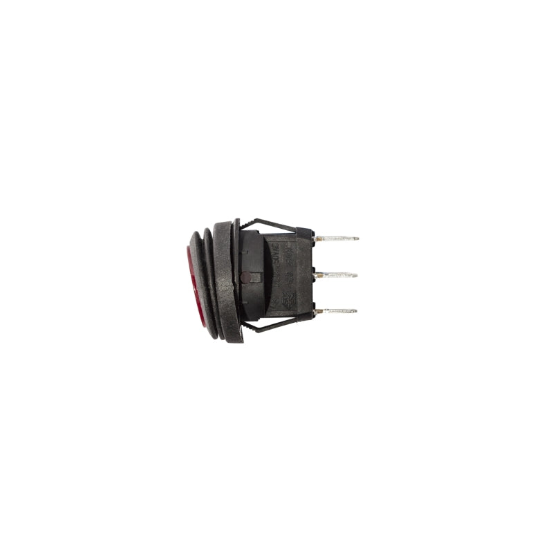 KC HiLiTES Illuminated LED 10A Round Rocker Light Switch - Red-thumbmail-2