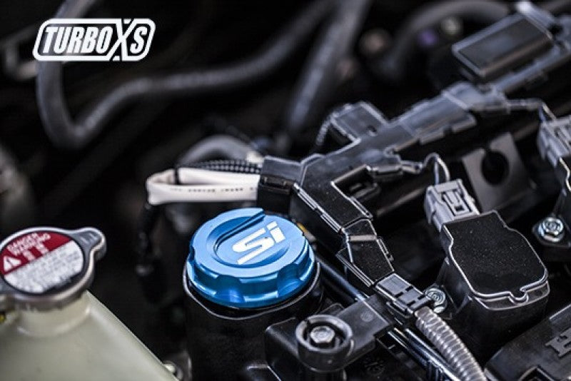 Turbo XS 2016+ Honda Civic Blue Oil Cap-thumbmail-2