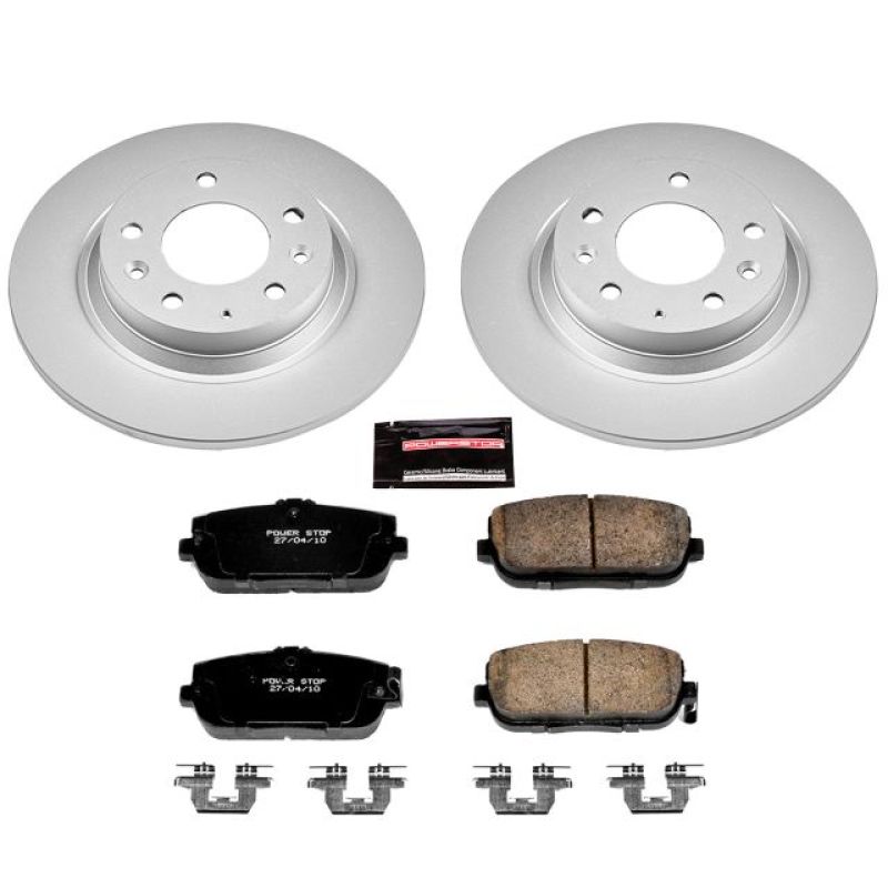 Power Stop 06-15 Mazda MX-5 Miata Rear Z17 Evolution Geomet Coated Brake Kit-thumbmail-1