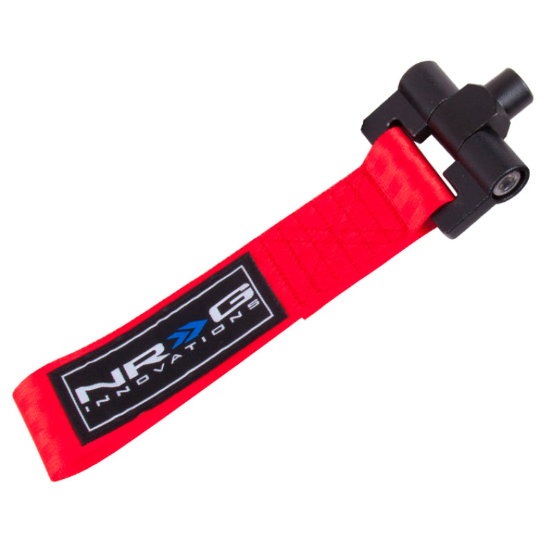NRG Bolt-In Tow Strap Red - Nissan 350Z 03-07 / Infiniti G35 03-07 (5000lb. Limit)-thumbmail-1