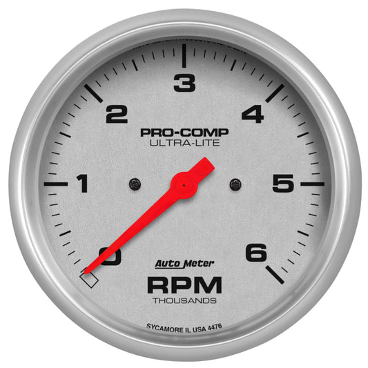 AutoMeter Ultra-Lite 5in. 0-6K RPM In-Dash Tachometer Gauge