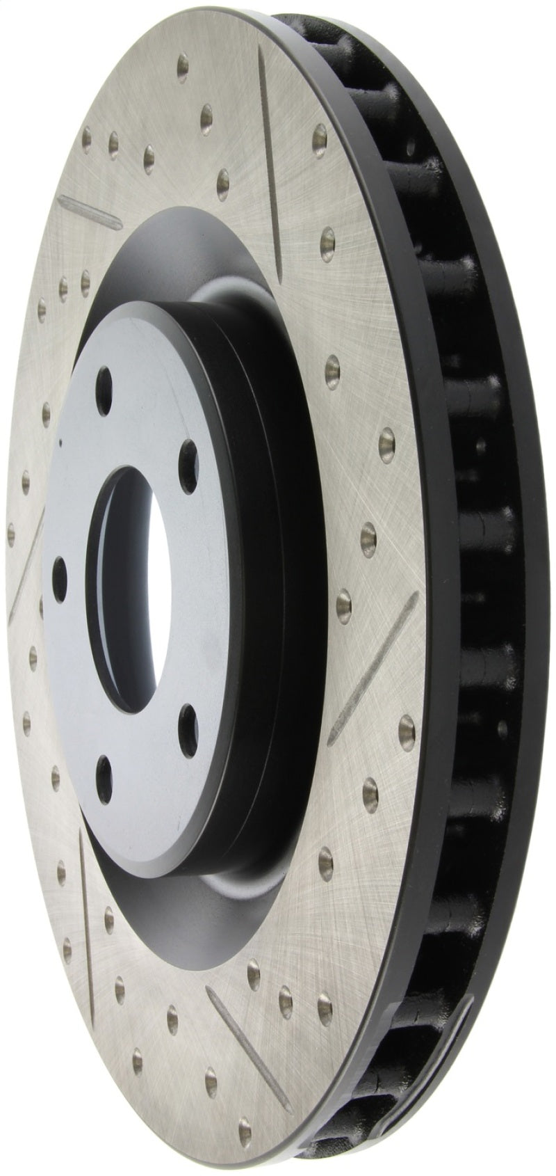 StopTech Power Slot 05-07 Cadillac XLR / 06-09 Chevy Corvette Front Left Drilled & Slotted Rotors-thumbmail-5
