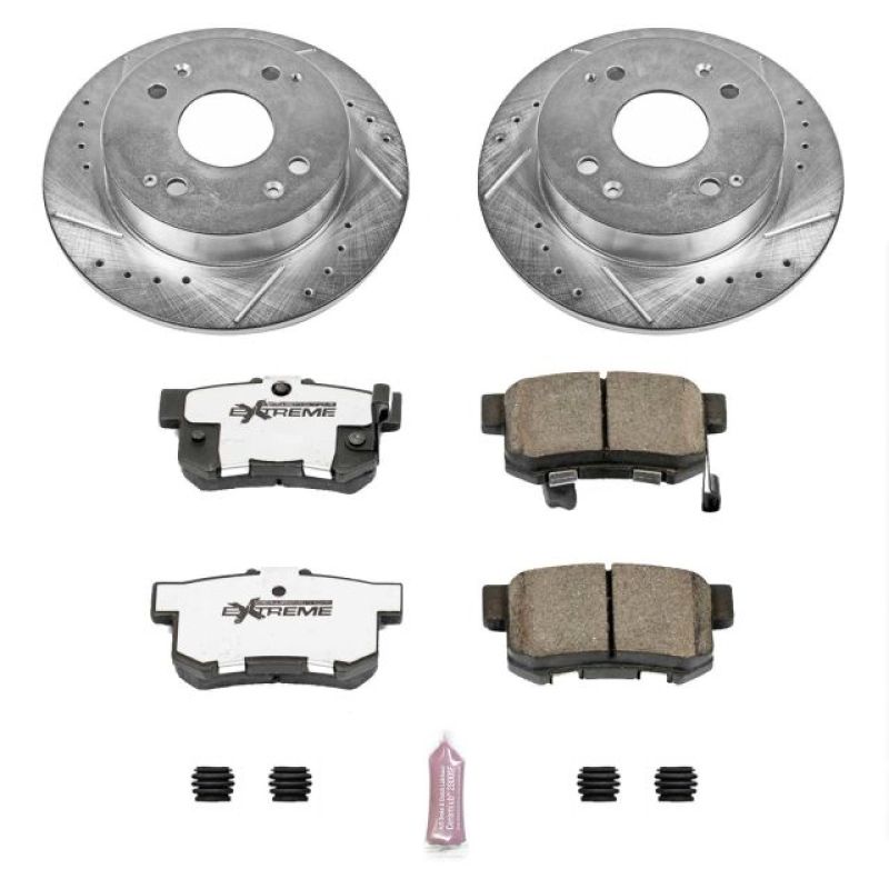 Power Stop 1997 Acura CL Rear Z26 Street Warrior Brake Kit-thumbmail-1