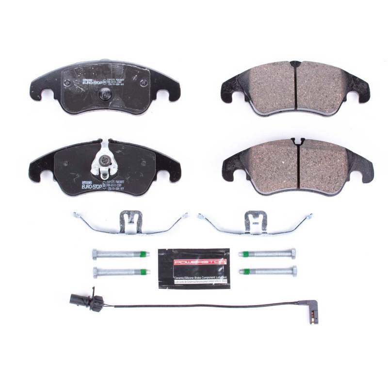 Power Stop 13-16 Audi allroad Euro-Stop ECE-R90 Front Brake Pads-thumbmail-1