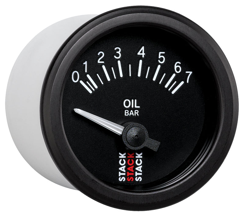 Autometer Stack 52mm 0-7 Bar M10 (M) Electric Oil Pressure Gauge - Black-thumbmail-4