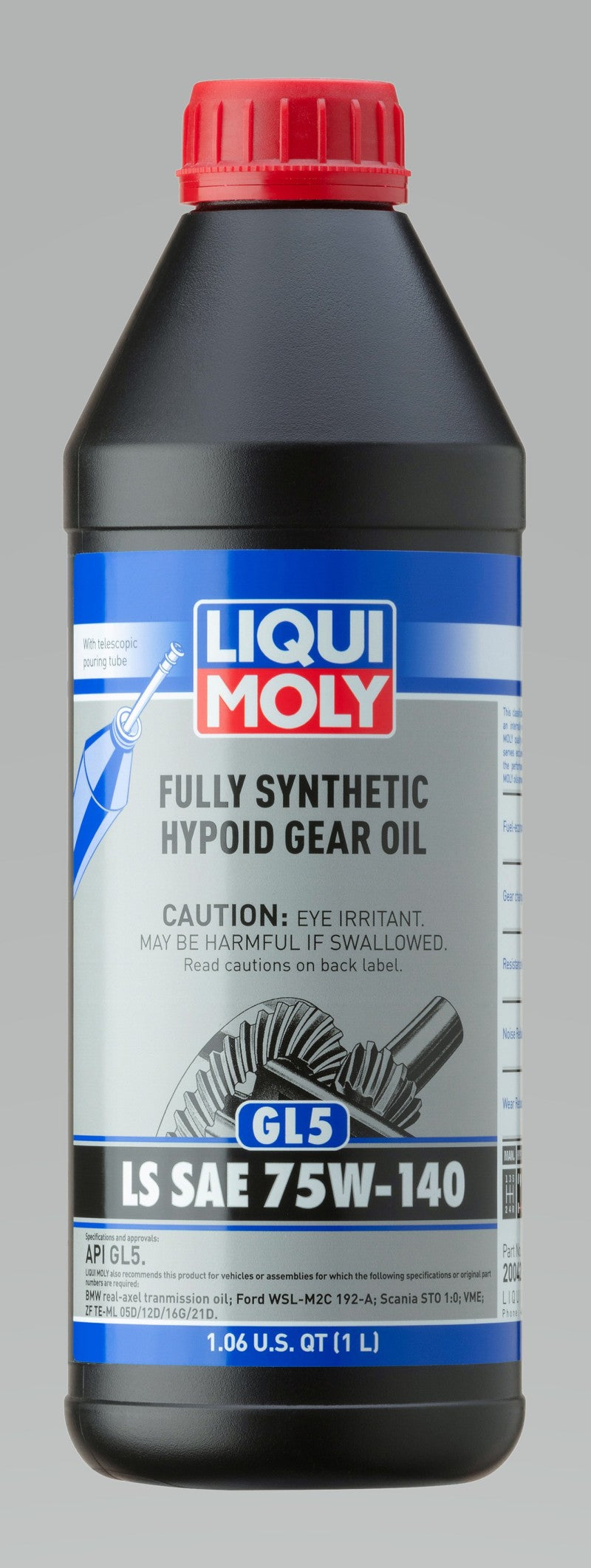 LIQUI MOLY 1L Fully Synthetic Hypoid Gear Oil (GL5) LS SAE 75W140-thumbmail-2