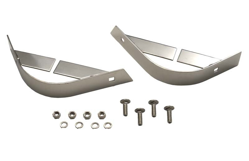 Kentrol 87-95 Jeep Wrangler YJ Rear Body Guard Pair - Polished Silver-thumbmail-1