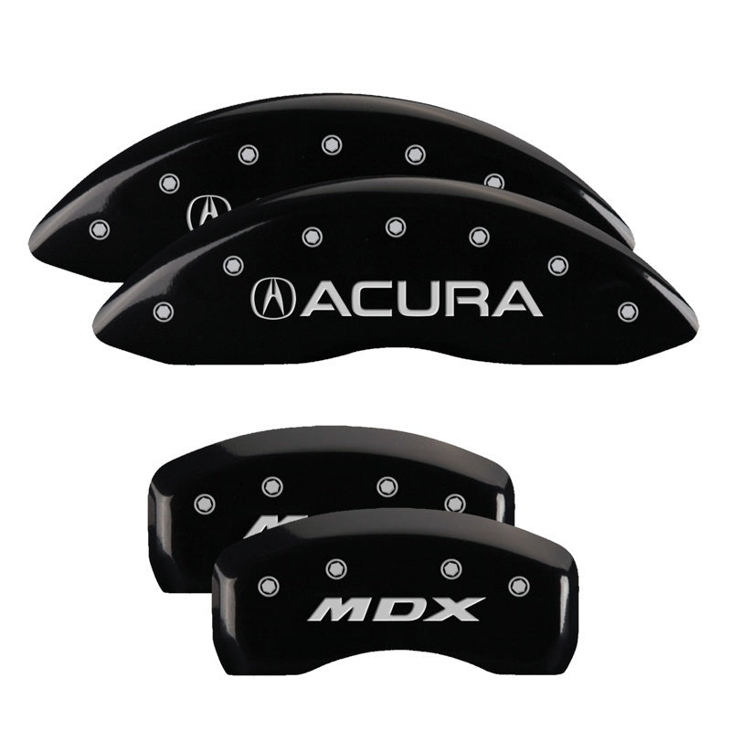 MGP 4 Caliper Covers Engraved Front & Rear Vtech Black finish silver ch-thumbmail-1