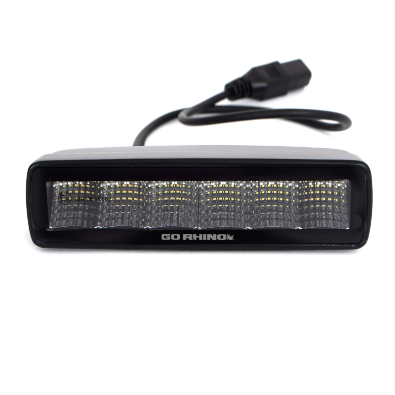 Go Rhino Xplor Blackout Series Sixline LED Flood Light Kit (Surface/Threaded Stud Mnt) - Blk (Pair)-thumbmail-3