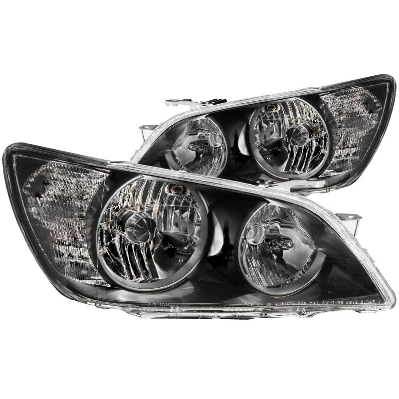 ANZO 2001-2005 Lexus Is300 Crystal Headlights Black-thumbmail-2