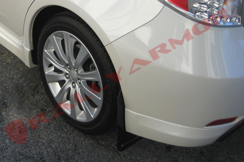 Rally Armor 08-10 Subaru WRX (Hatch & Sedan) / 08-11 Impreza 2.5i Black UR Mud Flap w/ Grey Logo-thumbmail-2