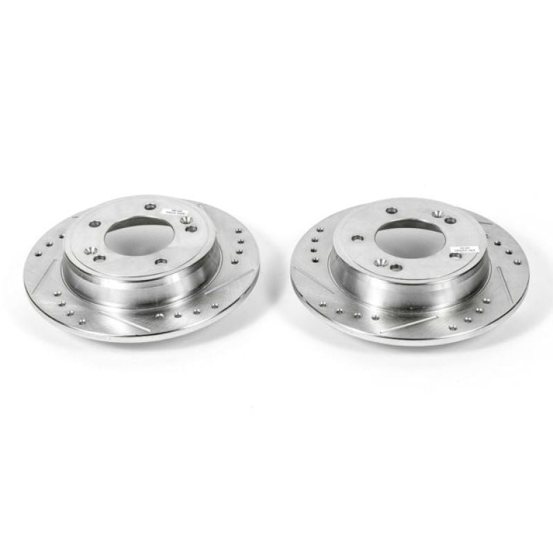 Power Stop 11-19 Hyundai Elantra Rear Evolution Drilled & Slotted Rotors - Pair-thumbmail-1