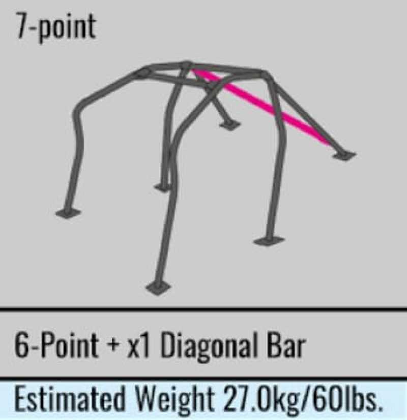Cusco SFTY21 2 Pssngr 7pt Around Dash Roll Cage 06-11 Honda Civic Type R (FD2) (S/O/No Cancel)-thumbmail-1