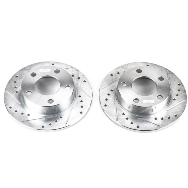 Power Stop 96-01 Audi A4 Quattro Rear Evolution Drilled & Slotted Rotors - Pair-thumbmail-1