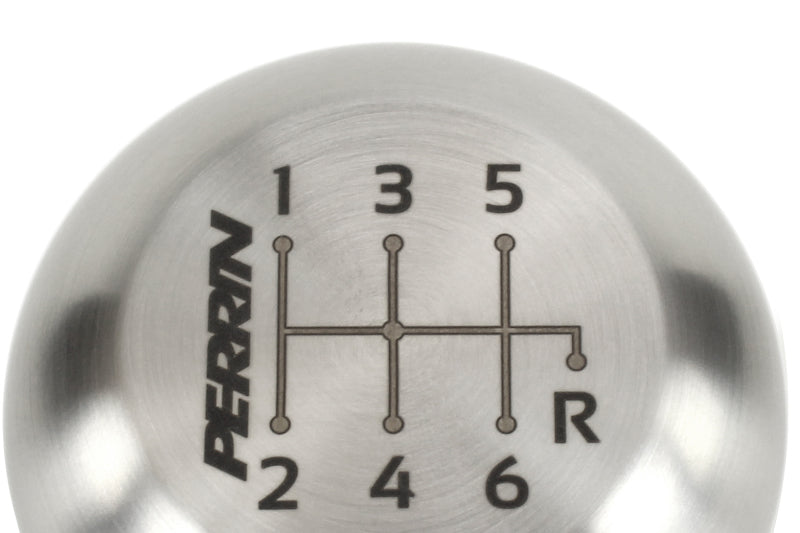 Perrin 17-18 Honda Civic Brushed Stainless Steel Large Shift Knob - 6 Speed-thumbmail-2