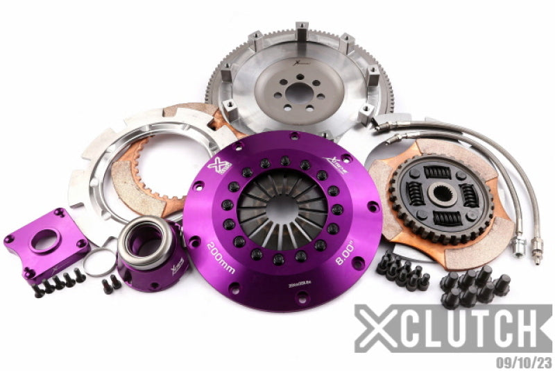 XClutch 07-17 Mitsubishi Lancer EVO X 2.0L 8in Twin Sprung Ceramic Clutch Kit-thumbmail-1