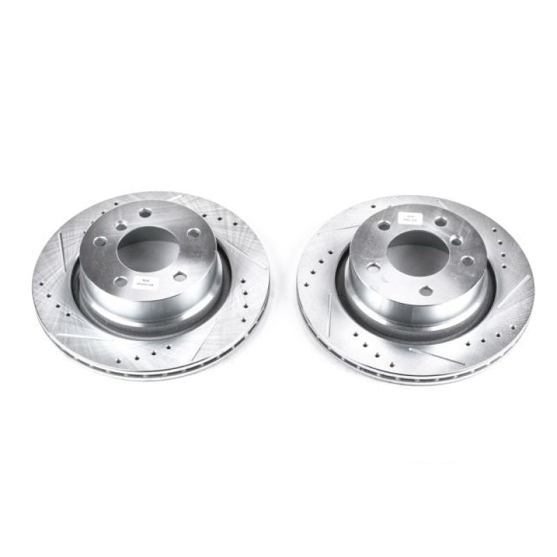 Power Stop 03-08 BMW Z4 Rear Evolution Drilled & Slotted Rotors - Pair-thumbmail-1