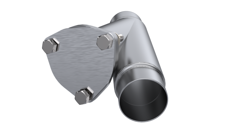 QTP 2.25in Weld-On QTEC Exhaust Cutout Y-Pipe-thumbmail-2