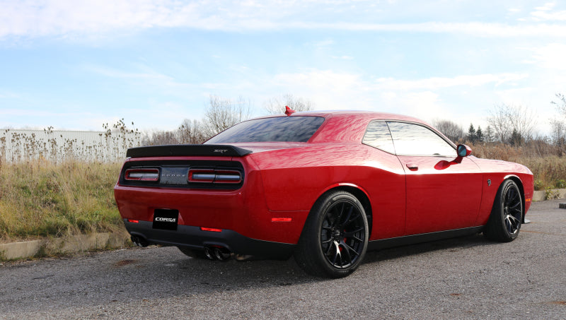 Corsa 15-17 Dodge Challenger Hellcat Dual Rear Exit Sport Exhaust w/ 3.5in Black Tips-thumbmail-2