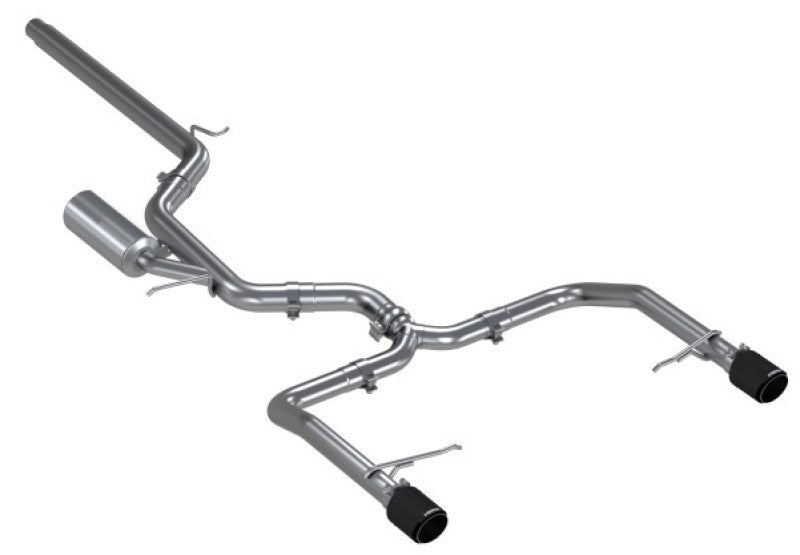 MBRP 19-21 VW Jetta GLI T304 SS 3in Cat-Back Dual Split Rear Exit Exhaust - Carbon Fiber Tips-thumbmail-5