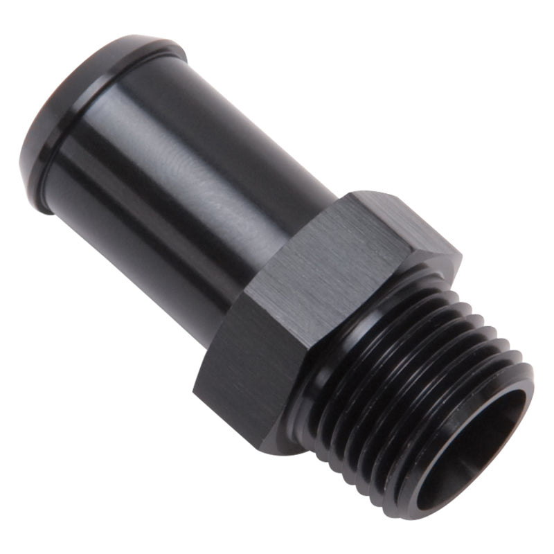 Edelbrock Hose End Straight 3/8In NPT to 5/8In Barb Black Anodize-thumbmail-4