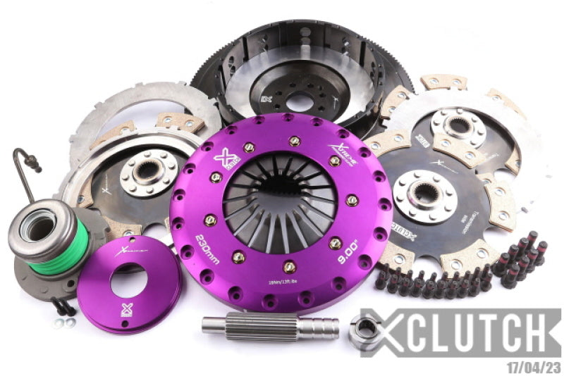 XClutch 07-12 Ford Mustang Shelby GT500 5.4L 9in Triple Solid Ceramic Clutch Kit-thumbmail-1