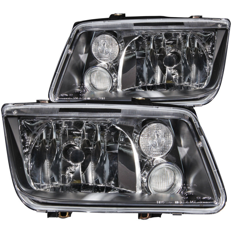 ANZO 1999-2005 Volkswagen Jetta Crystal Headlights Black w/o Bulbs-thumbmail-2