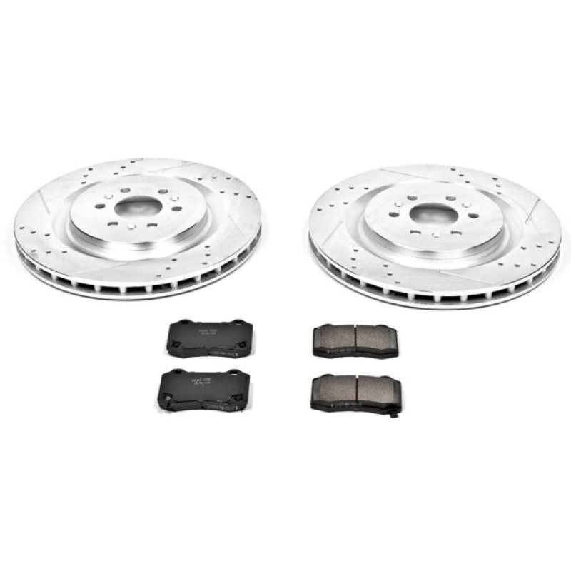 Power Stop 04-07 Cadillac CTS Rear Z23 Evolution Sport Brake Kit-thumbmail-1