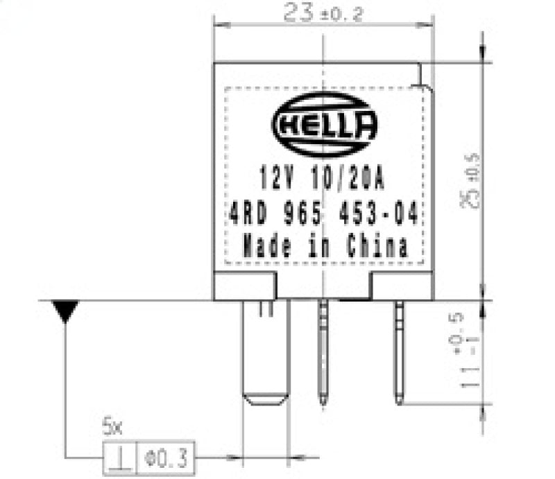 Hella Relay Micro Iso 5 Pole 12V Spst Res-thumbmail-4