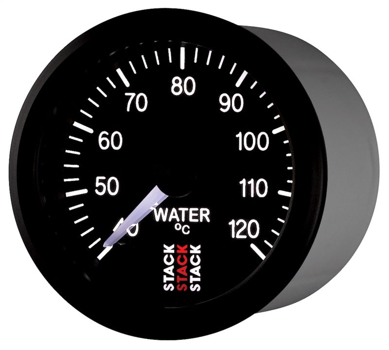 Autometer Stack 52mm 40-120 Deg C 1/8in NPTF Male Pro Stepper Motor Water Temp Gauge - Black-thumbmail-3
