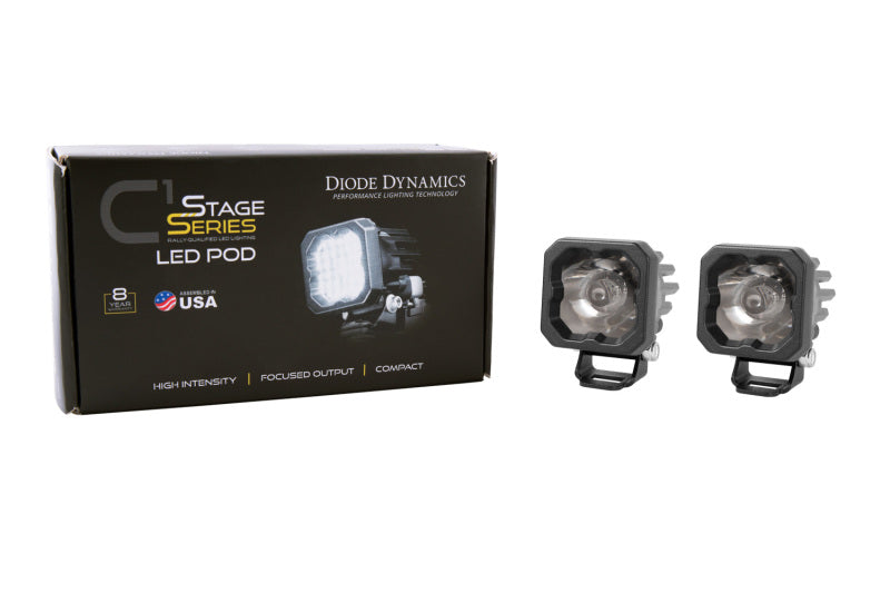 Diode Dynamics Stage Series C1 LED Pod Sport - White Flood Standard ABL (Pair)-thumbmail-2