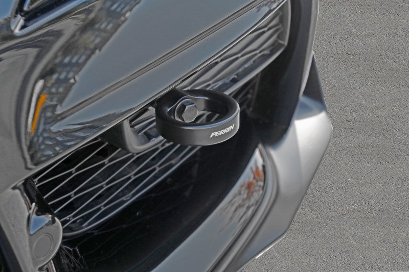 Perrin 2020 Toyota Supra Tow Hook Kit (Front) - Black-thumbmail-3