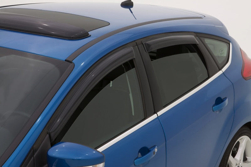 AVS 12-18 Ford Focus Ventvisor Outside Mount Window Deflectors 4pc - Smoke-thumbmail-2