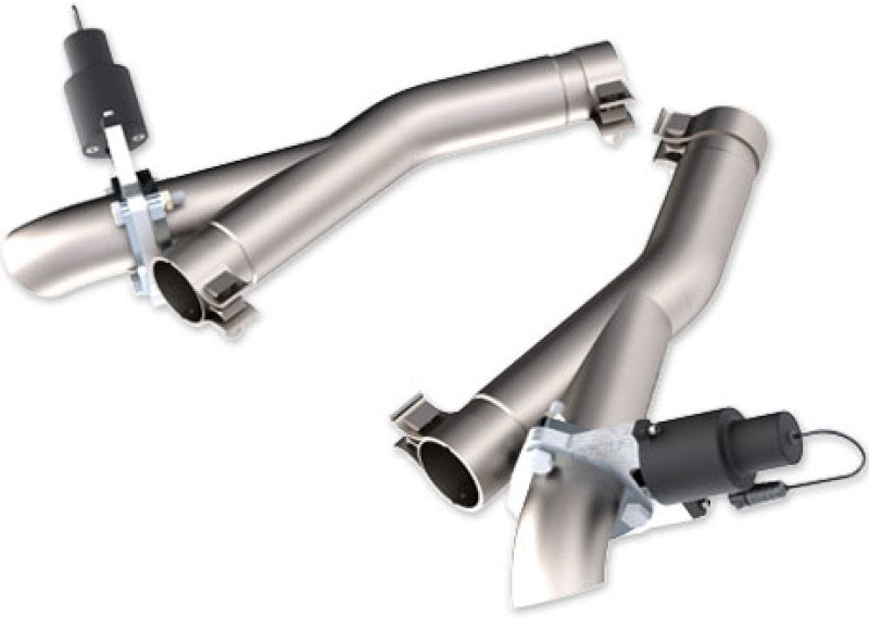 QTP 11-18 Dodge Durango 5.7L 2.5in 304SS Aggressor Cutout Dual Mid Pipes-thumbmail-2