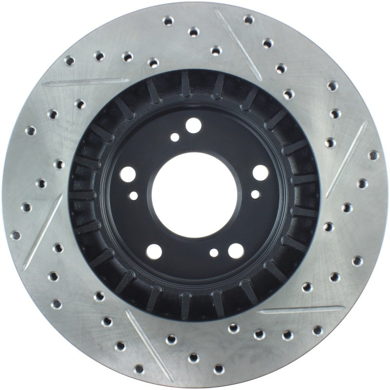 StopTech 00-09 S2000 Slotted & Drilled Right Front Rotor-thumbmail-3