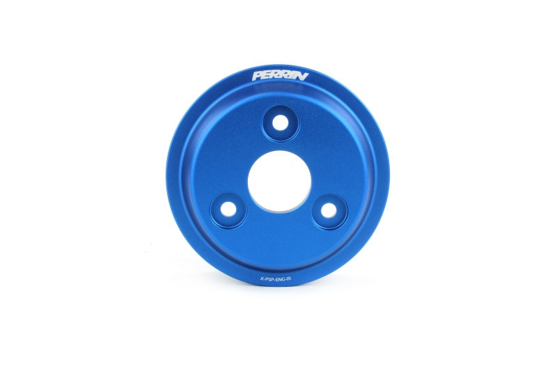 Perrin 15-21 Subaru WRX Lightweight Water Pump Pulley - Blue-thumbmail-1