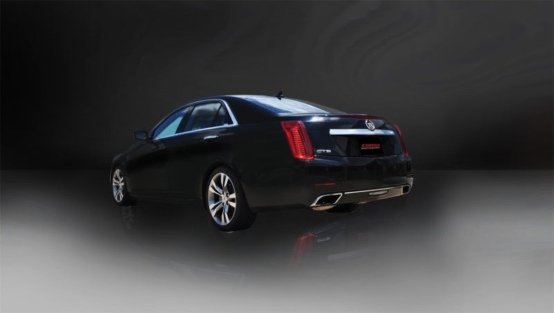 Corsa Sport Axle-Back Exhaust Dual Rear Polished Outlet 2014 Cadillac CTS Vsport 3.6L V6 Automatic-thumbmail-2