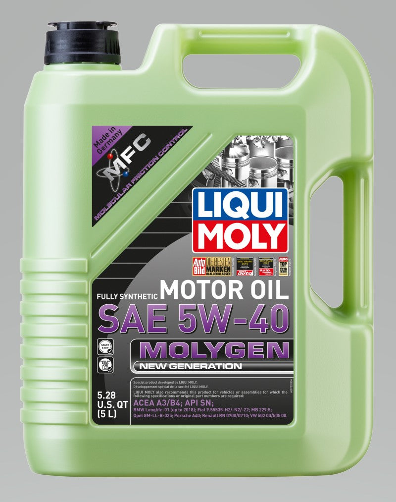 LIQUI MOLY 5L Molygen New Generation Motor Oil 5W40-thumbmail-2