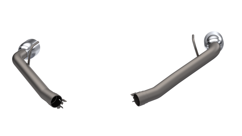 QTP 14-15 Chevrolet Camaro SS 6.2L 304SS Eliminator Muffler Delete Axle Back Exhaust w/4.5in Tips-thumbmail-1