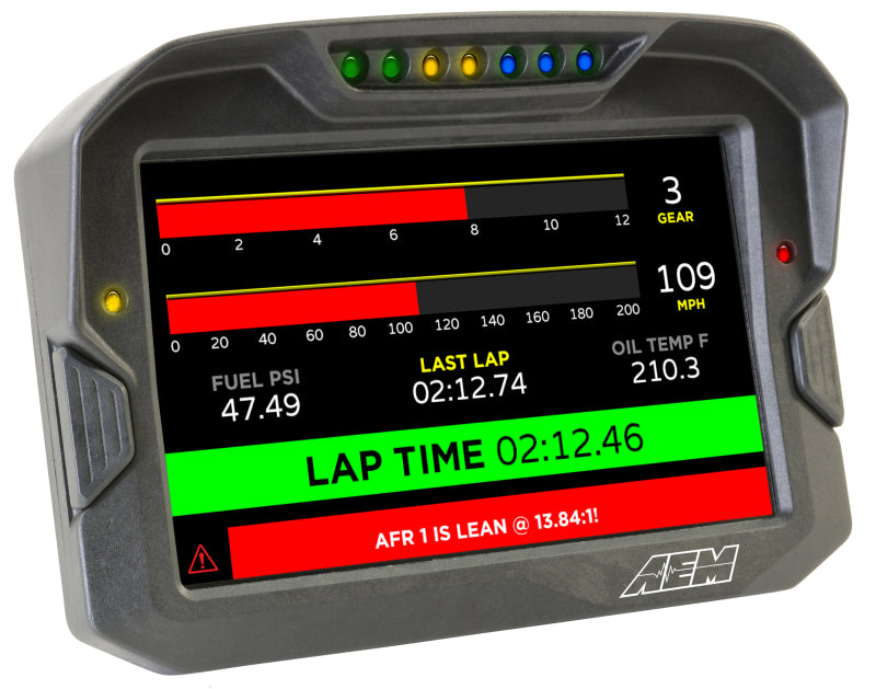 AEM CD-7 Non Logging Race Dash Carbon Fiber Digital Display (CAN Input Only)-thumbmail-6