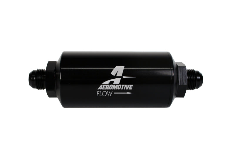 Aeromotive In-Line Filter - (AN -8 Male) 40 Micron Stainless Mesh Element Bright Dip Black Finish-thumbmail-2