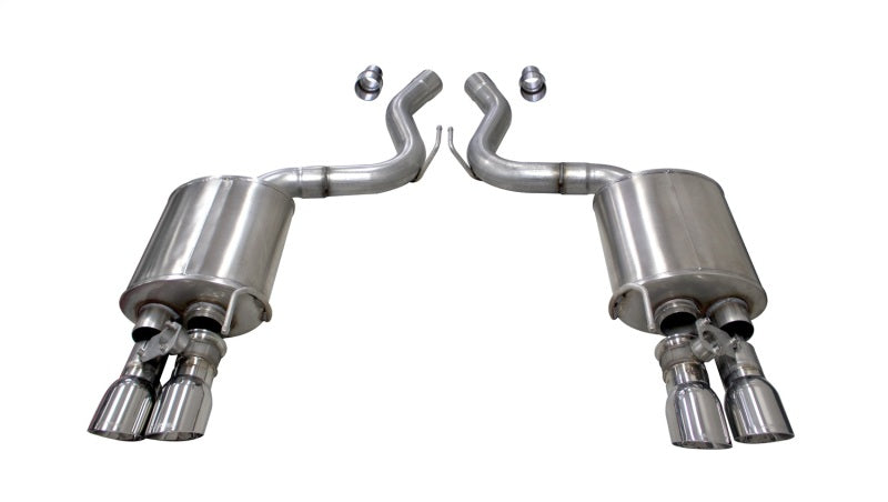 Corsa 2018-2023 Ford Mustang GT Fastback 5.0L 3in Sport Axle-Back Exhaust w/ 4in Polished Tips-thumbmail-1