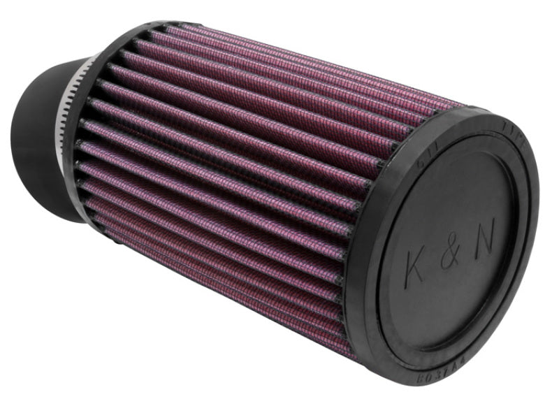 K&N Filter Universal Rubber Filter 2 7/16 inch 20 Degree Flange 3 3/4 inch OD 6 inch Height-thumbmail-2