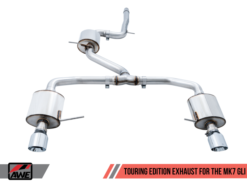 AWE Tuning 18-21 Volkswagen Jetta GLI Mk7 Touring Exhaust - Diamond Black Tips (Fits High-Flow DP)-thumbmail-2