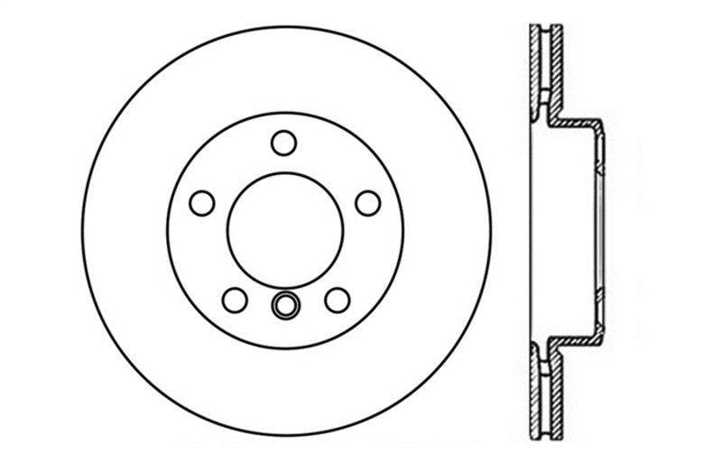 StopTech 9/07-09 BMW 328 Slotted & Drilled Right Front Rotor-thumbmail-2