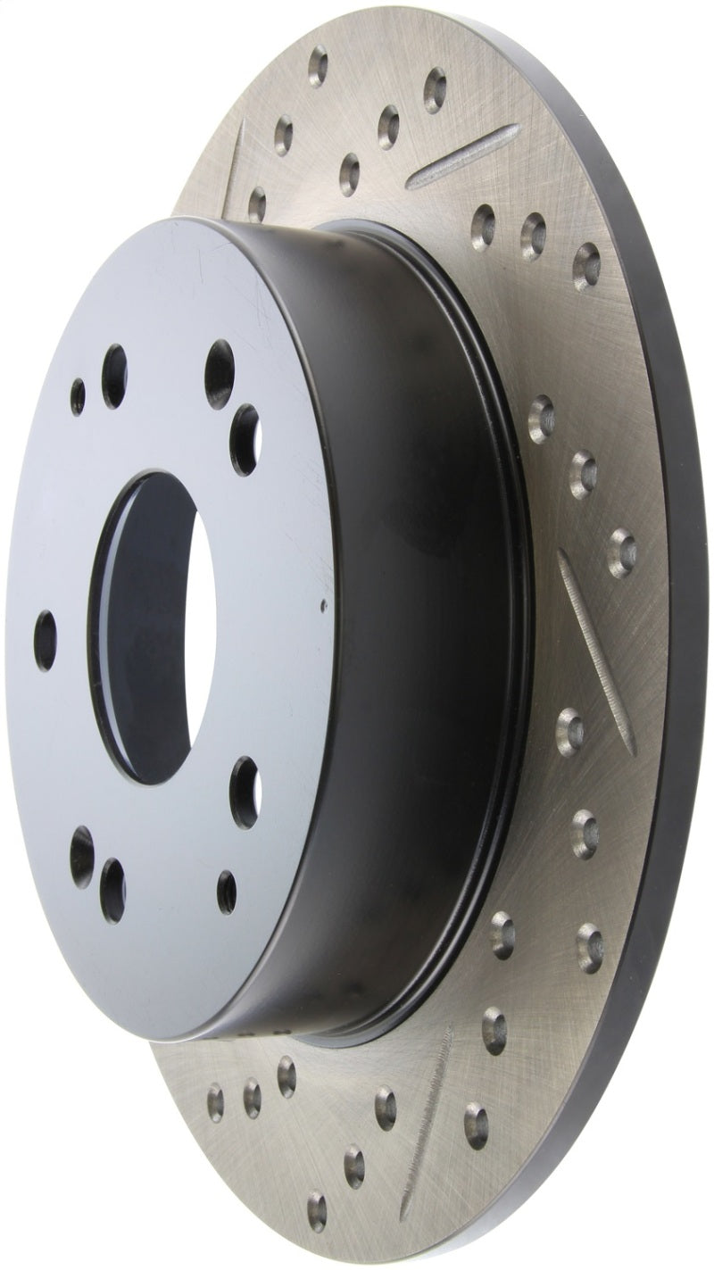 StopTech 02-06 Acura RSX Incl. Type S / 97-01 Integra Type R Slotted & Drilled Right Rear Rotor-thumbmail-3