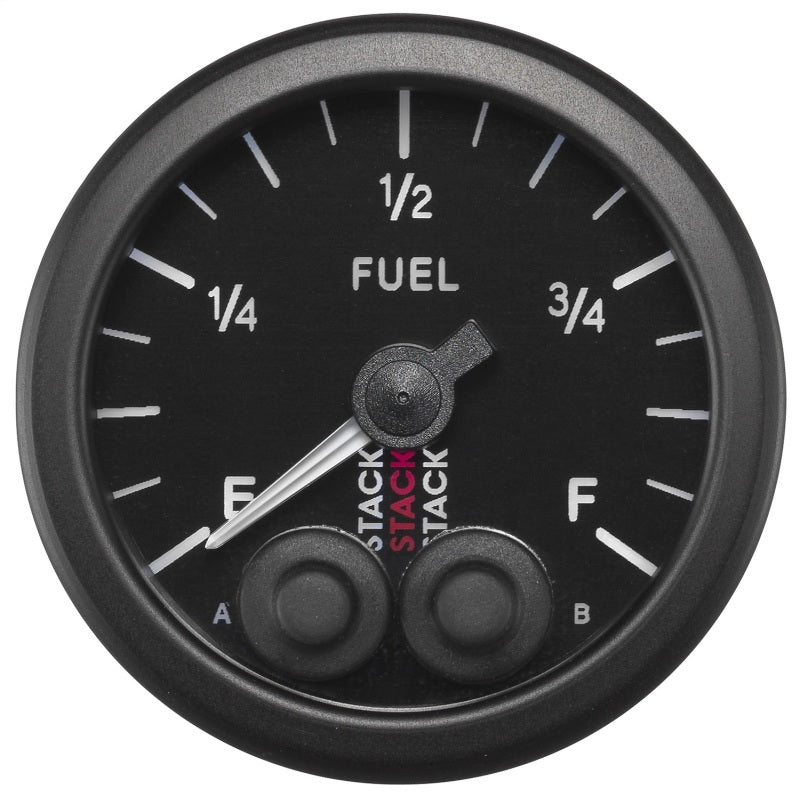 Autometer Stack 52mm 0-280 Ohm Programmable Pro-Control Fuel Level Gauge - Black-thumbmail-2
